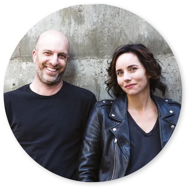 Portrait of Jenni Hendriks and Ted Caplan