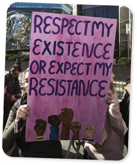News- Women's March in New York City.