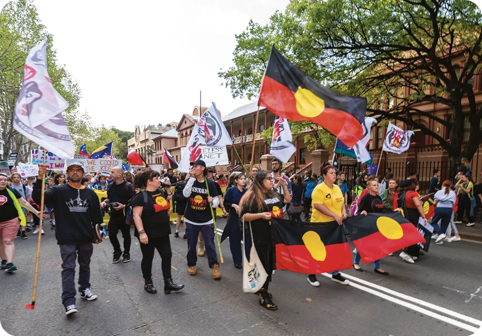 Sydney, Australia - September 20, 2019 - An estimated 80 000 Australian students march