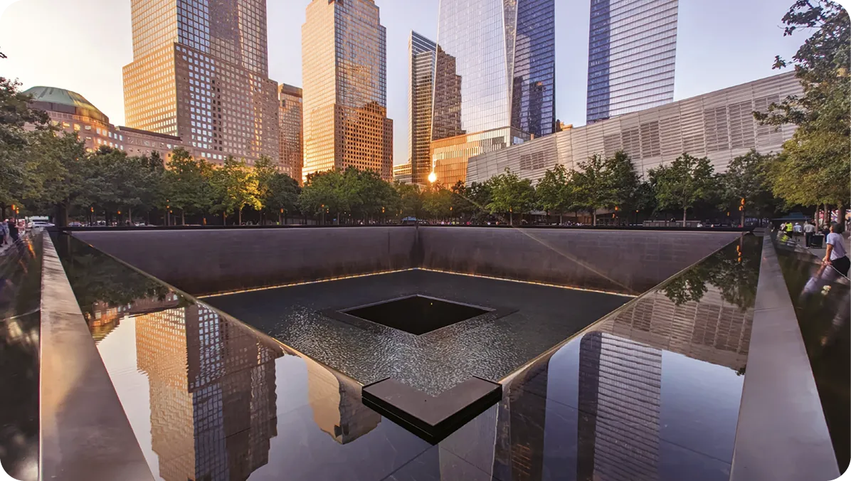 National September 11 Memorial in New York City.