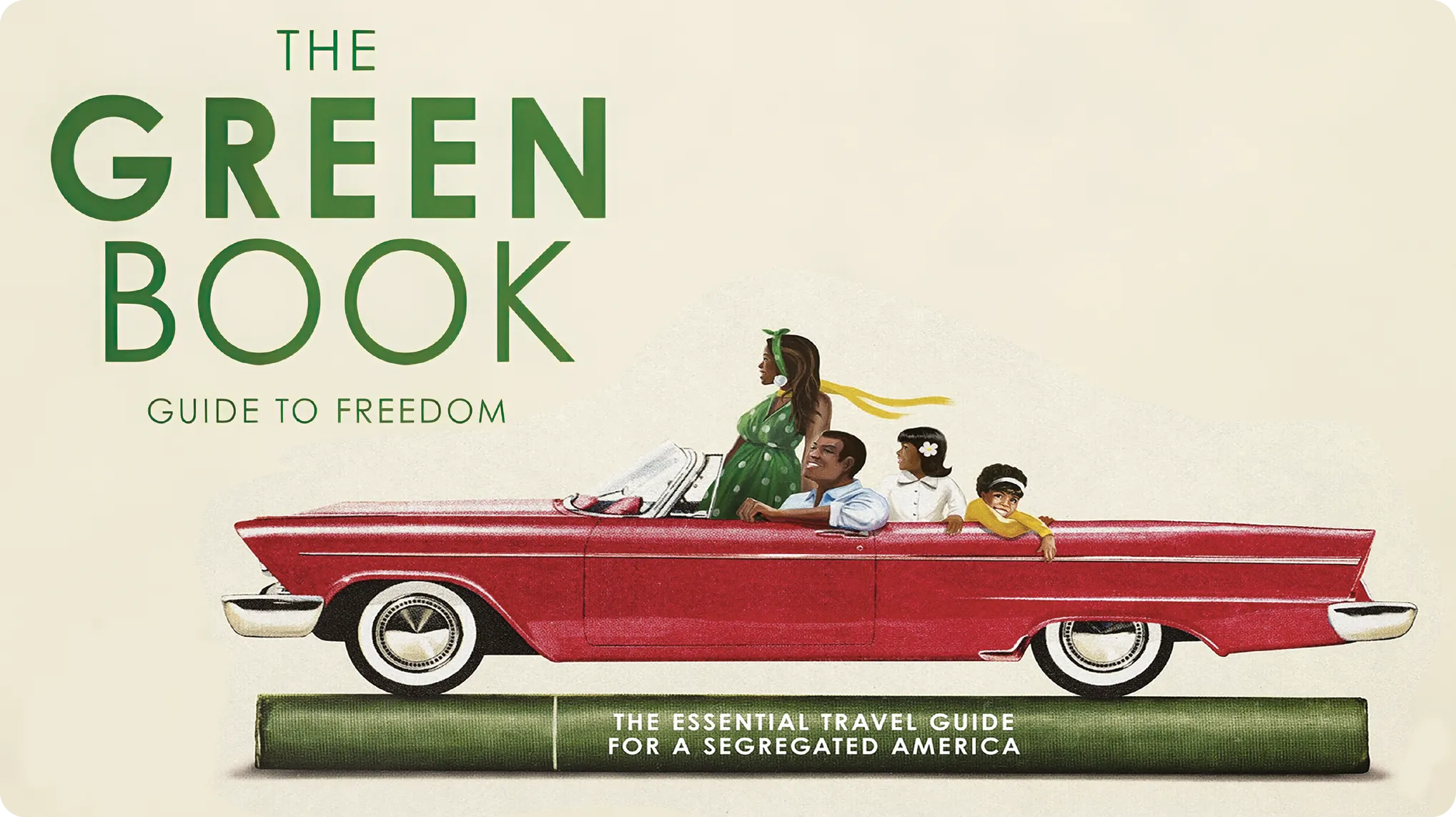 Poster of the documentary The Green Book: Guide to Freedom, Yoruba Richen, 2019.