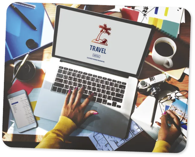 Concept de destination pour les voyageurs