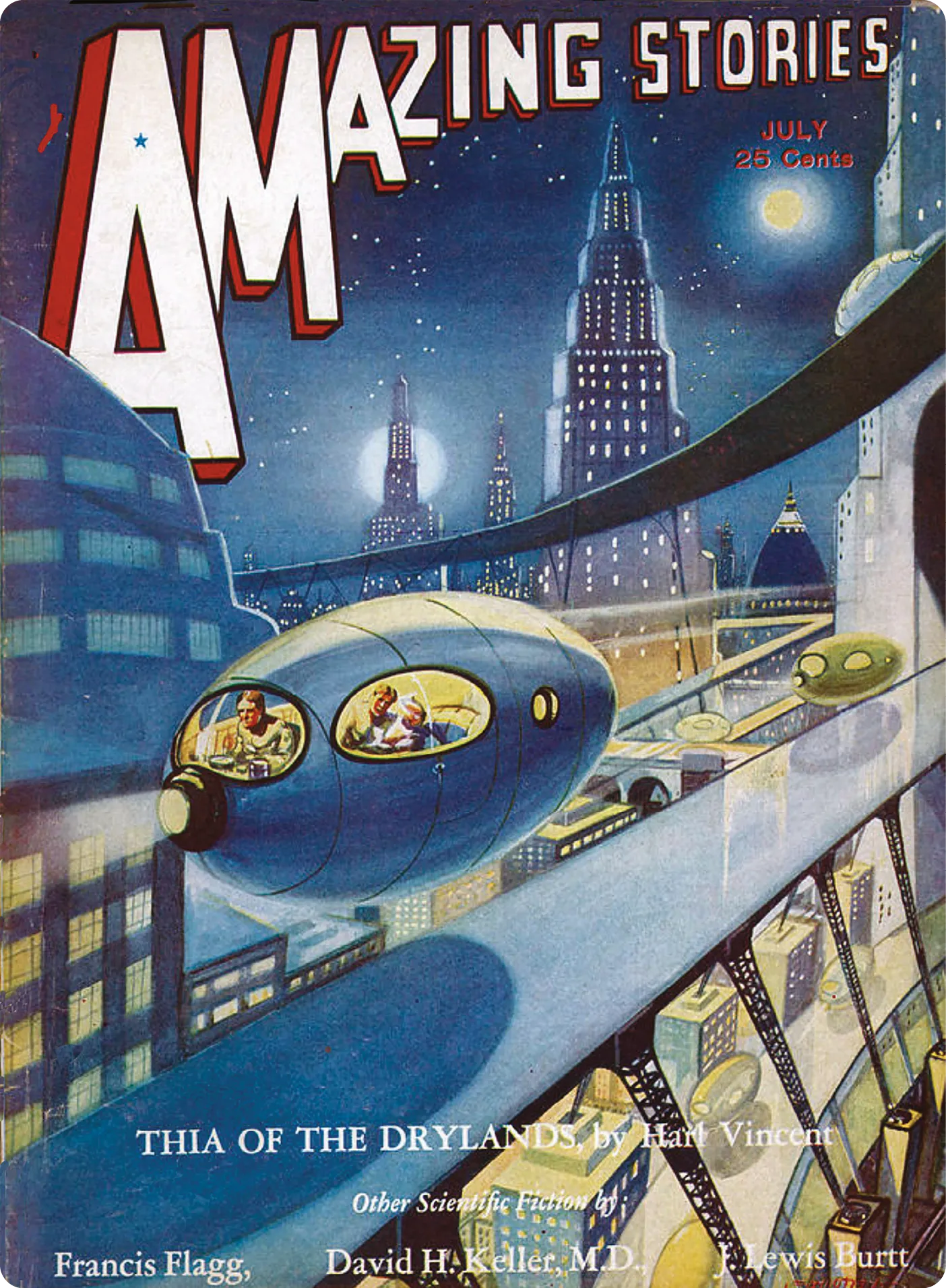 AMAZING STORIES July 1932 edition of the American sci-fi magazine
