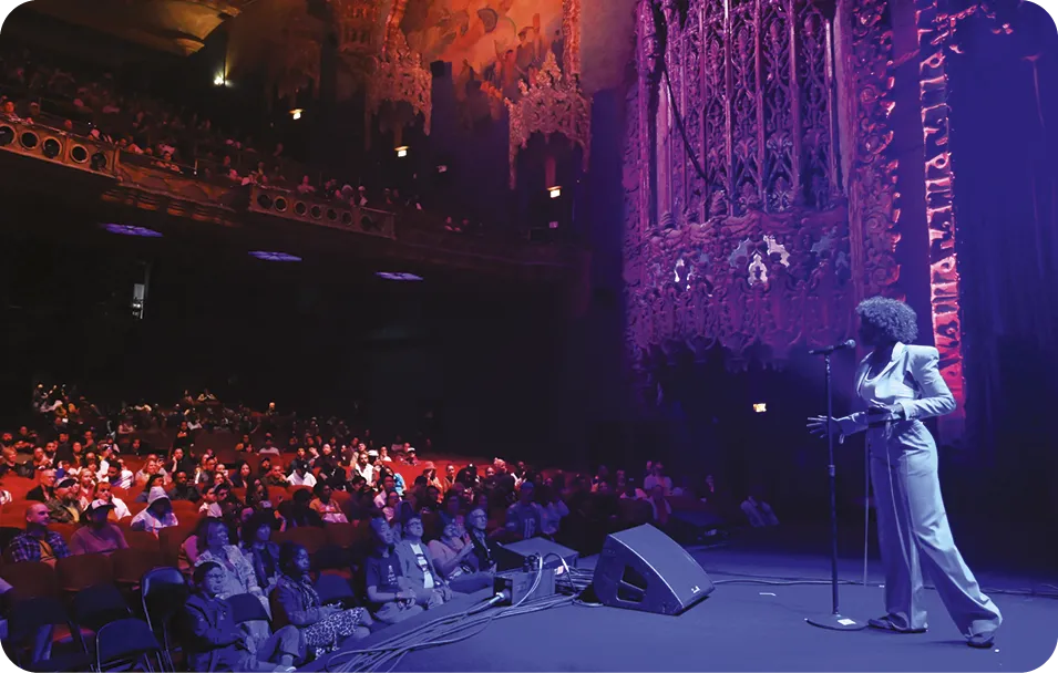 Yrsa Daley-Ward performs on stage at LA3C held on November 12, 2023 in Los Angeles, California.