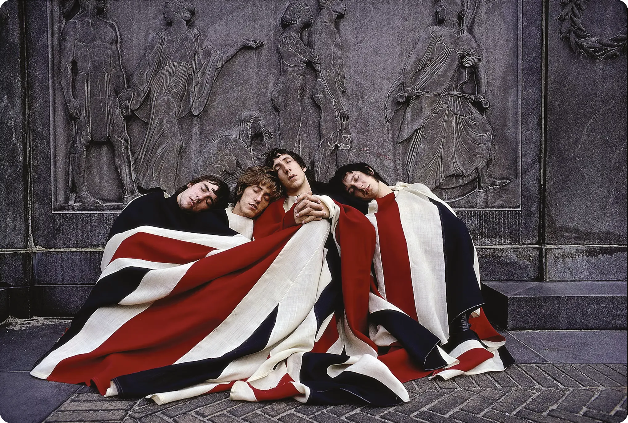 British rock band The Who photographed in New York City, in 1968, by Art Kane.