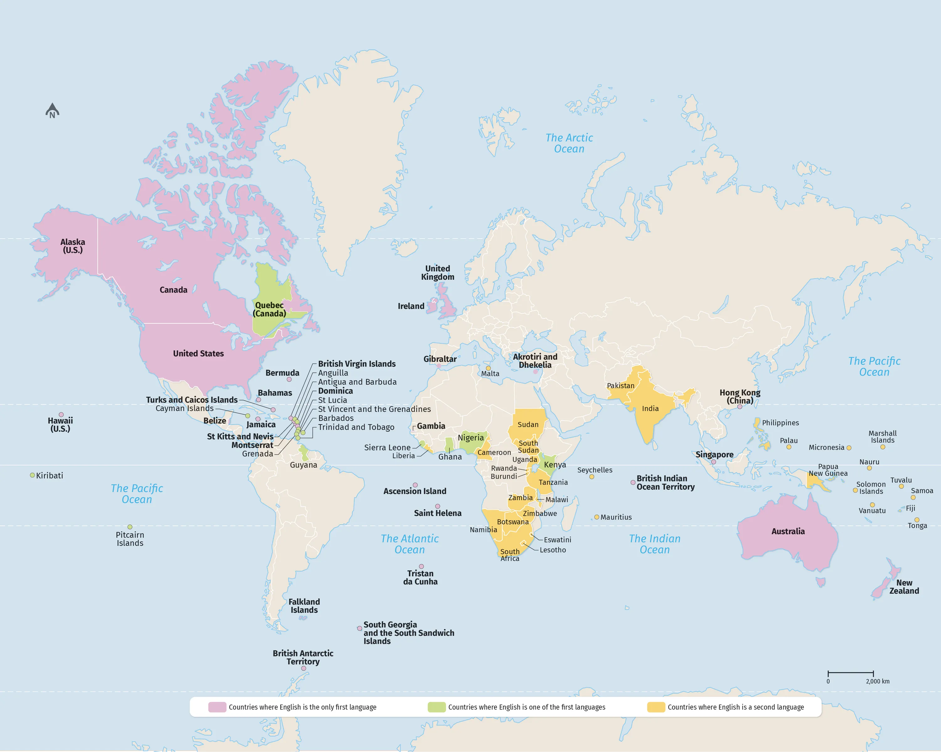 The English-speaking world.