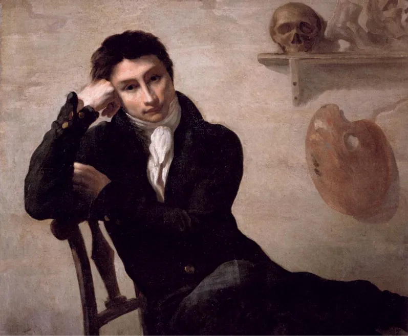 Théodore Géricault, Portrait d'un artiste dans son atelier, vers 1820, huile sur toile, musée du Louvre, Paris.