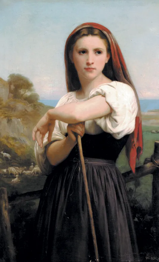 William Bouguereau,
Jeune bergère, 1868.