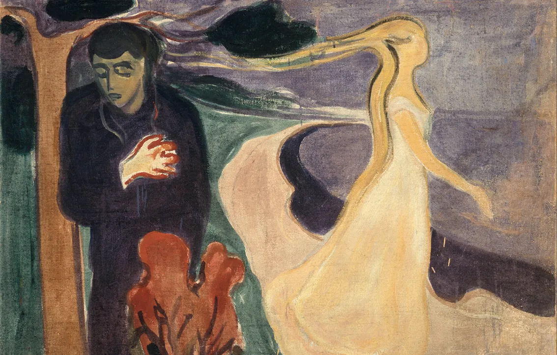 Edvard Munch, Séparation, 1896, huile sur toile, musée Munch, Oslo, Norvège.