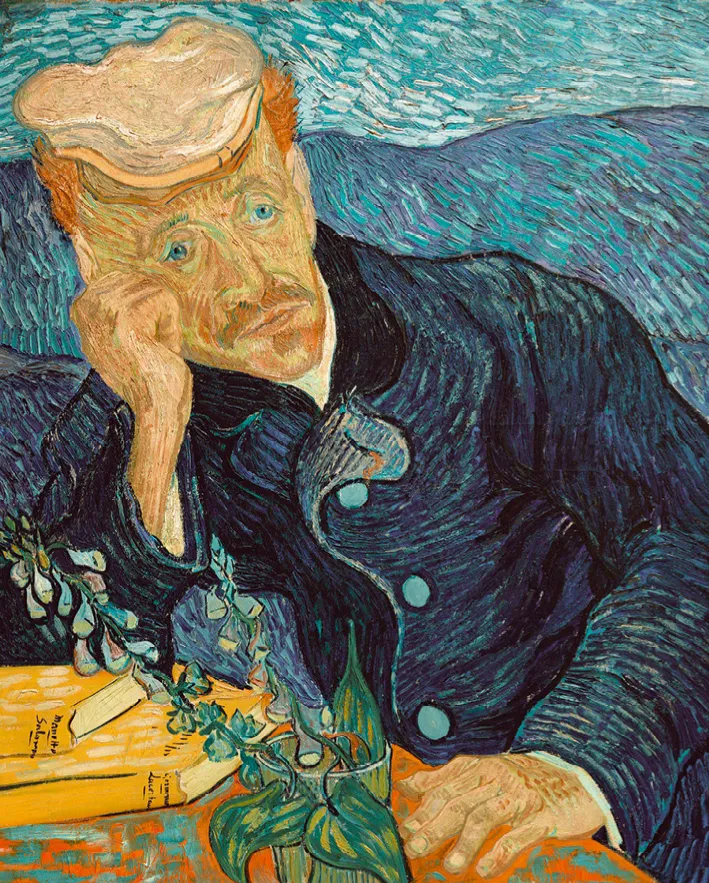 Vincent Van Gogh, Portrait du docteur Gachet, 1890, huile sur toile, 66 × 57 cm, collection privée.