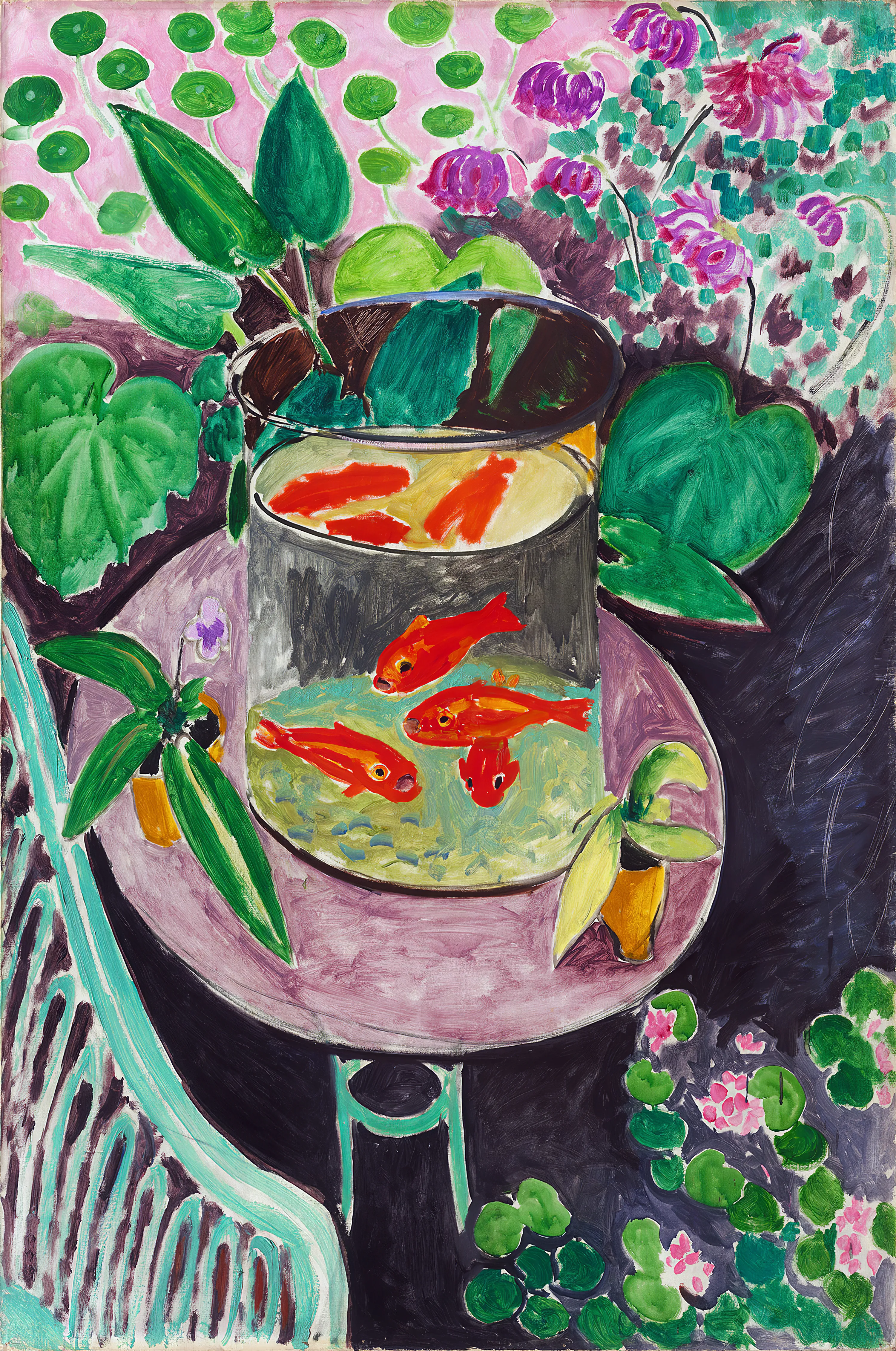 Henri Matisse, Poissons rouges, 1912, huile sur toile, 140 × 98 cm, Musée des Beaux-Arts Pouchkine, Moscou.