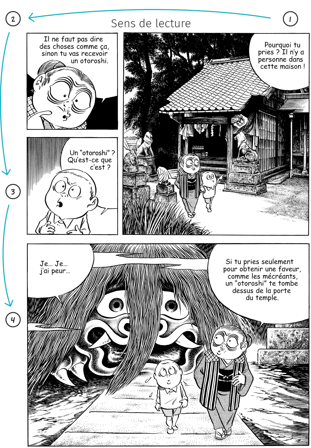 Shigeru Mizuki, NonNonBâ, 1992, traduction de Patrick Honnoré
et Yukari Maeda © Éditions Cornélius, 2006.