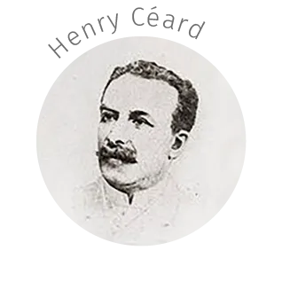 Photographie noir et blanc d'Henry Céard, écrivain français.