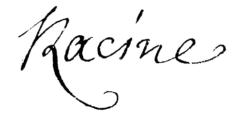 Signature de Jean Racine