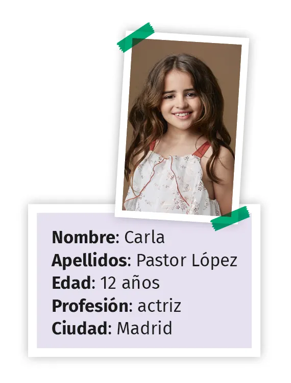 Carte identité Carla Pastor López