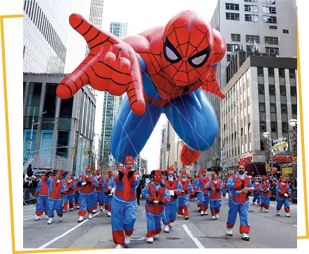 Spiderman parade