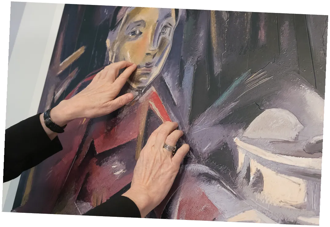 Exposición Arte para Tocar: Programa de accesibilidad visual
2023, (reproducción de la obra Mujer sentada, 1928), Bilbao.