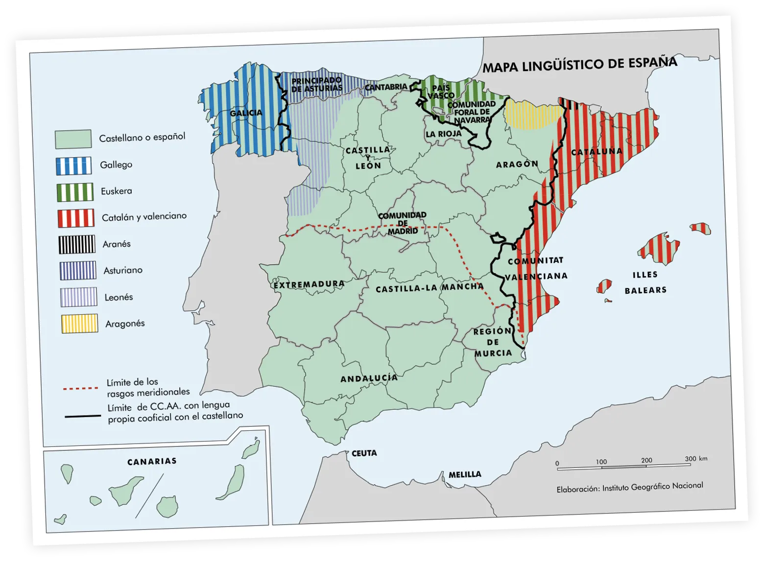 Atlas Nacional de España, «Mapa lingüístico de España».