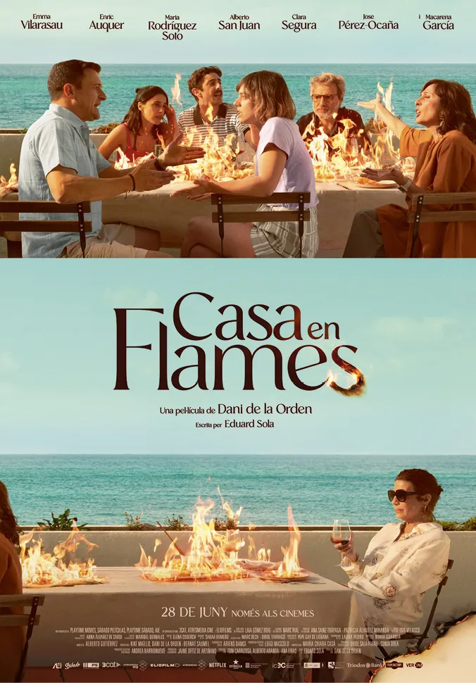 Cartel de la película Casa en flames (2024).