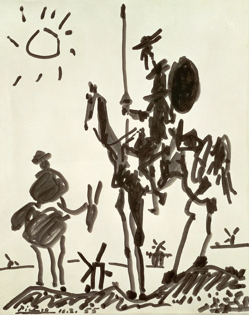 Pablo Picasso, Don Quixote, 1955.