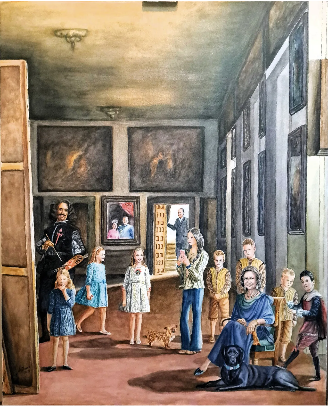 Juan Antonio Romero @jar_artist,
Las Menin@s del siglo XXI, 2024.