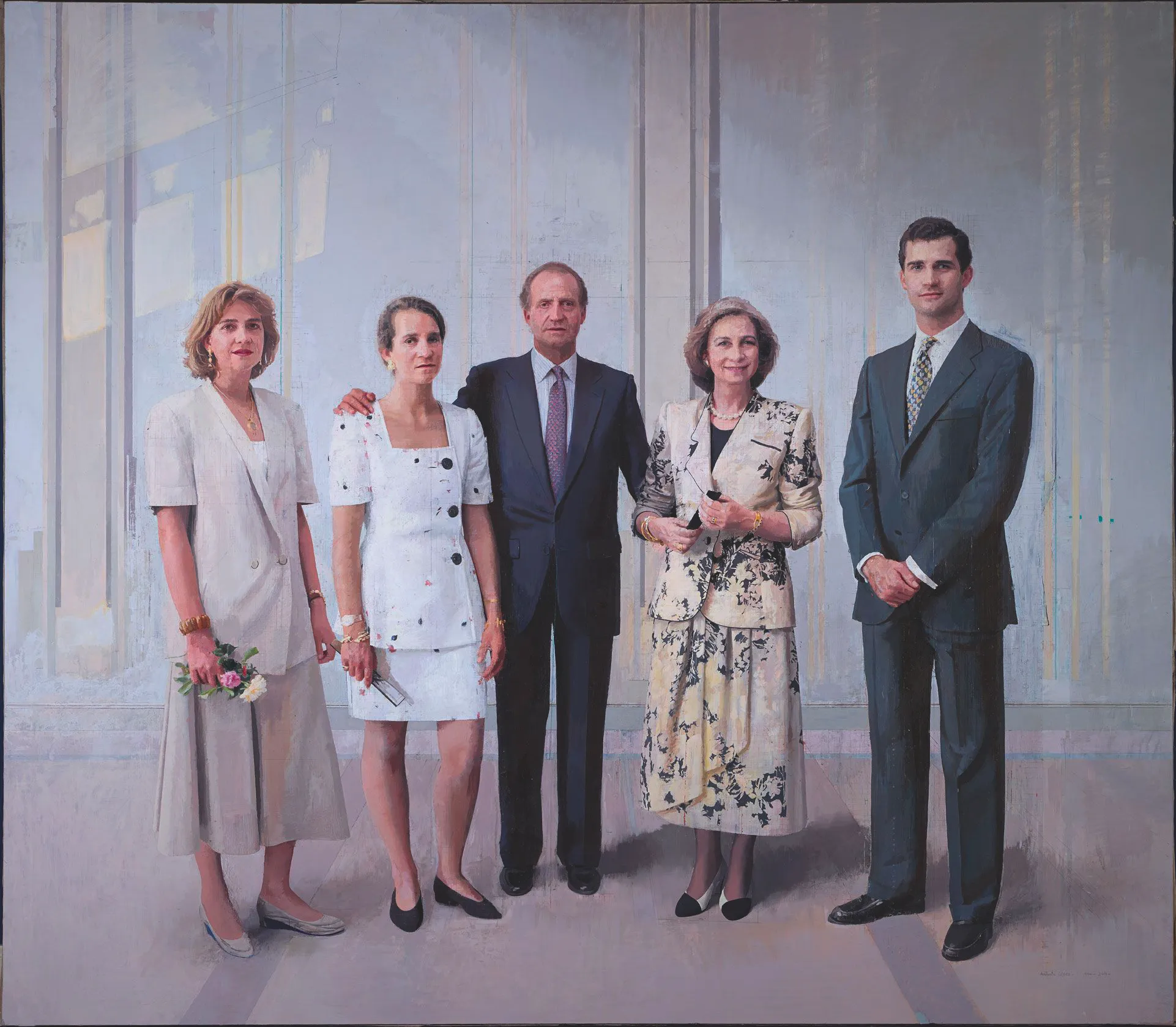 Antonio López, La familia de Juan Carlos I, 2014.