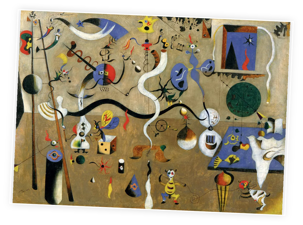 Joan Miró, El Carnaval de Arlequín, 1924-1925.