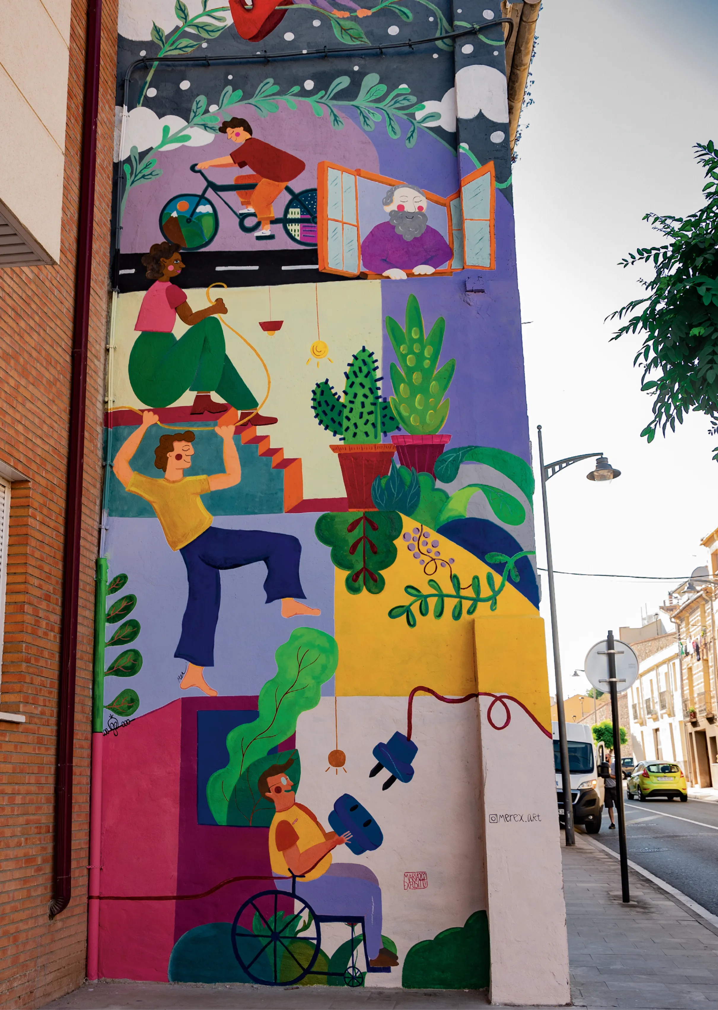 María Expósito, Mural Calahorra, La Rioja, España 2021.