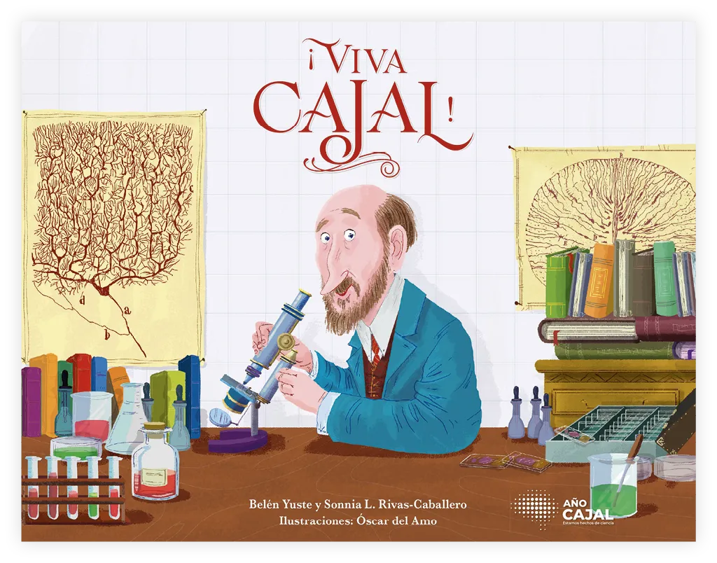 Portada del libro colectivo ¡Viva Cajal!, 2023.