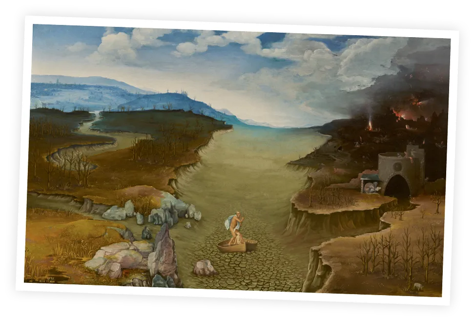 Museo del Prado en colaboración con WWF,
Joachim Patinir, El paso de la Laguna Estigia, 2019.