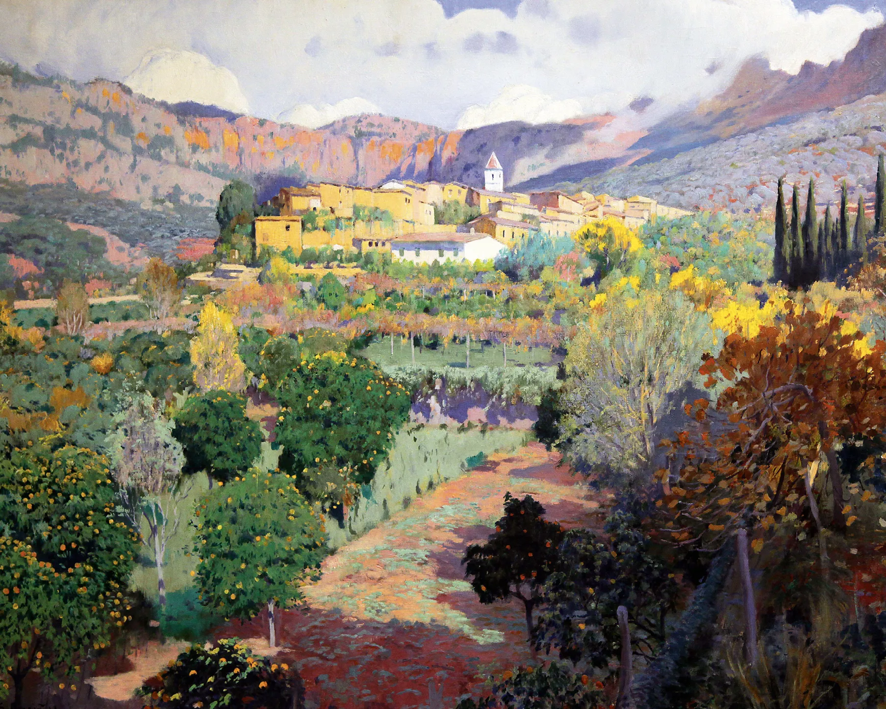 Santiago Rusiñol y Prats, La Vall dels Tarongers, Biniaraix (Mallorca), 1901.