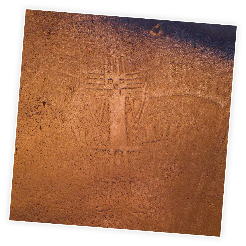 El Gigante de Tarapacá, geoglifo
en el cerro Unita (desierto de Atacama),
entre los años 1000 y 1400 d. C.
