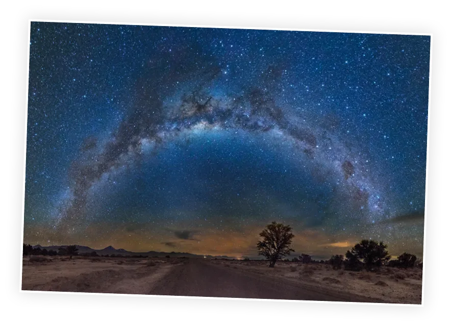 Cielo estrellado en el desierto de Atacama.