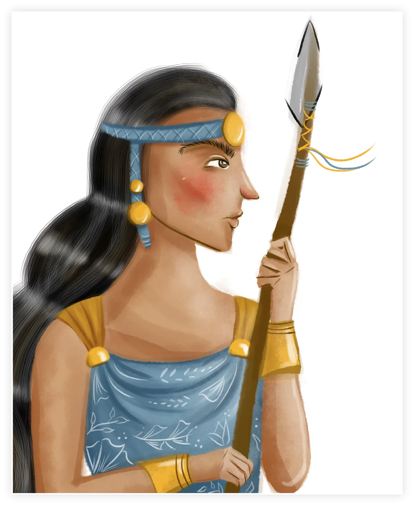 La princesa Quilago, ilustración de Tsunki Escandón Dután, 2020. 