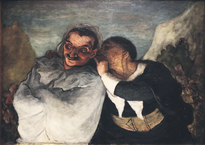 Honoré Daumier, Crispin et Scapin, 1864, huile sur toile