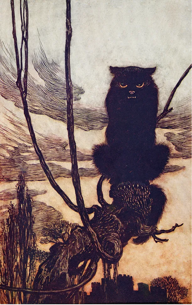 Arthur Rackham, illustration pour
Les contes des Frères Grimm, vers 1909, lithographie en couleur, collection privée.
