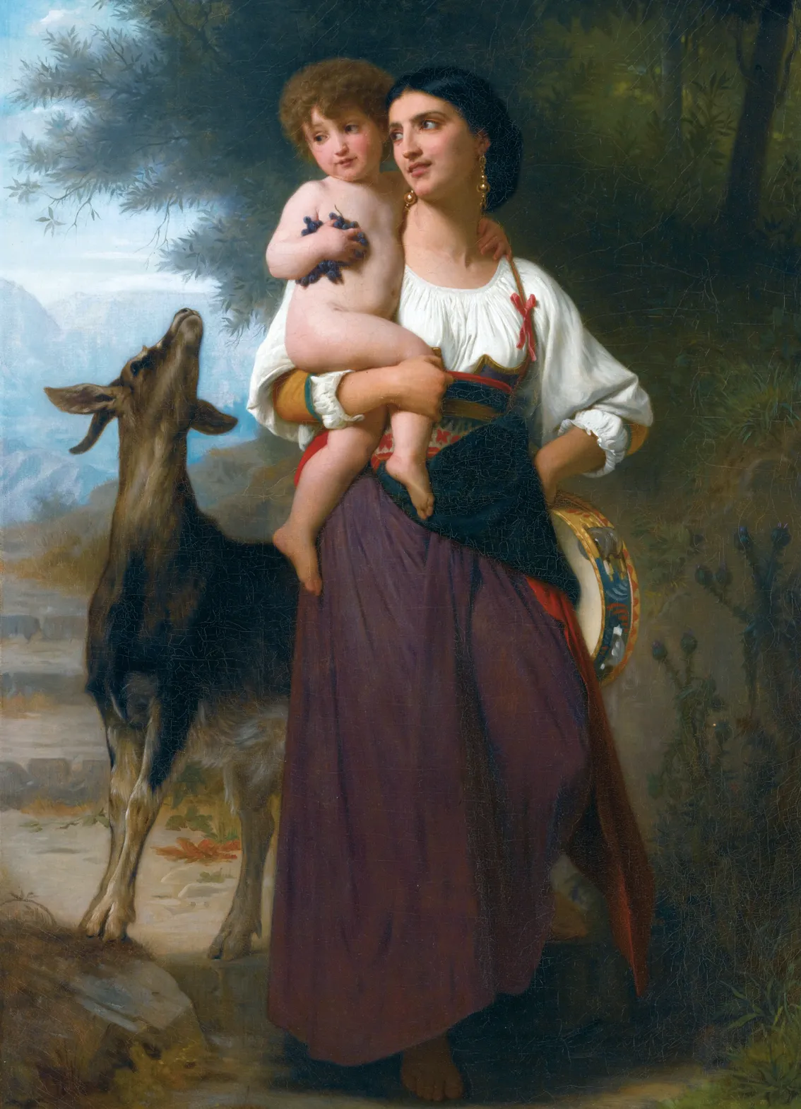 William Adolphe Bouguereau, Convoitise, 1866, huile sur toile, 65 × 44 cm, collection privée.