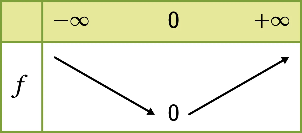 tableau de variations de la fonction valeur absolue