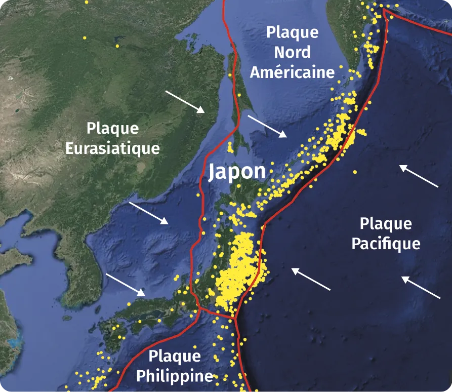 Situation géologique du Japon