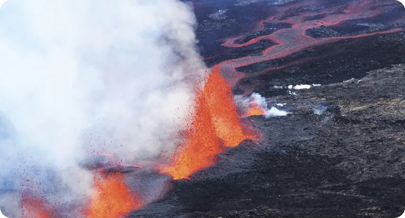 Éruption du piton de la Fournaise