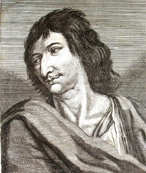 Zacharie Heince, Portrait de Savinien de Cyrano de Bergerac, gravure, 1654.