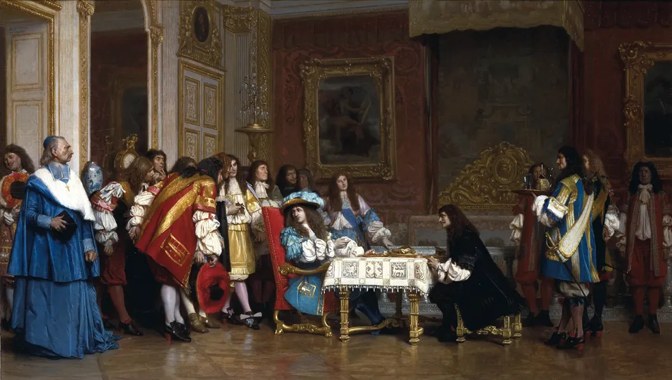 Jean-Léon
Gérôme, Louis XIV et
Molière, 1862, huile sur
bois