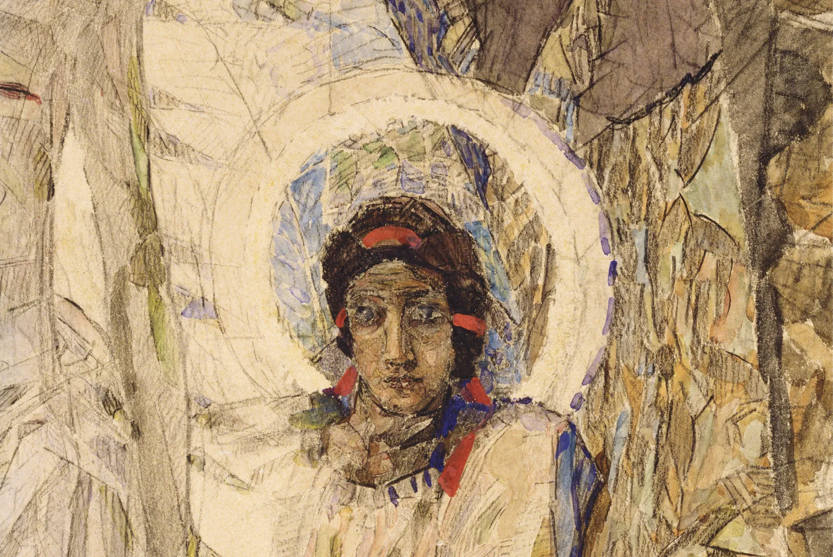 Portrait par Mikhaïl Vroubel, Tête d'ange