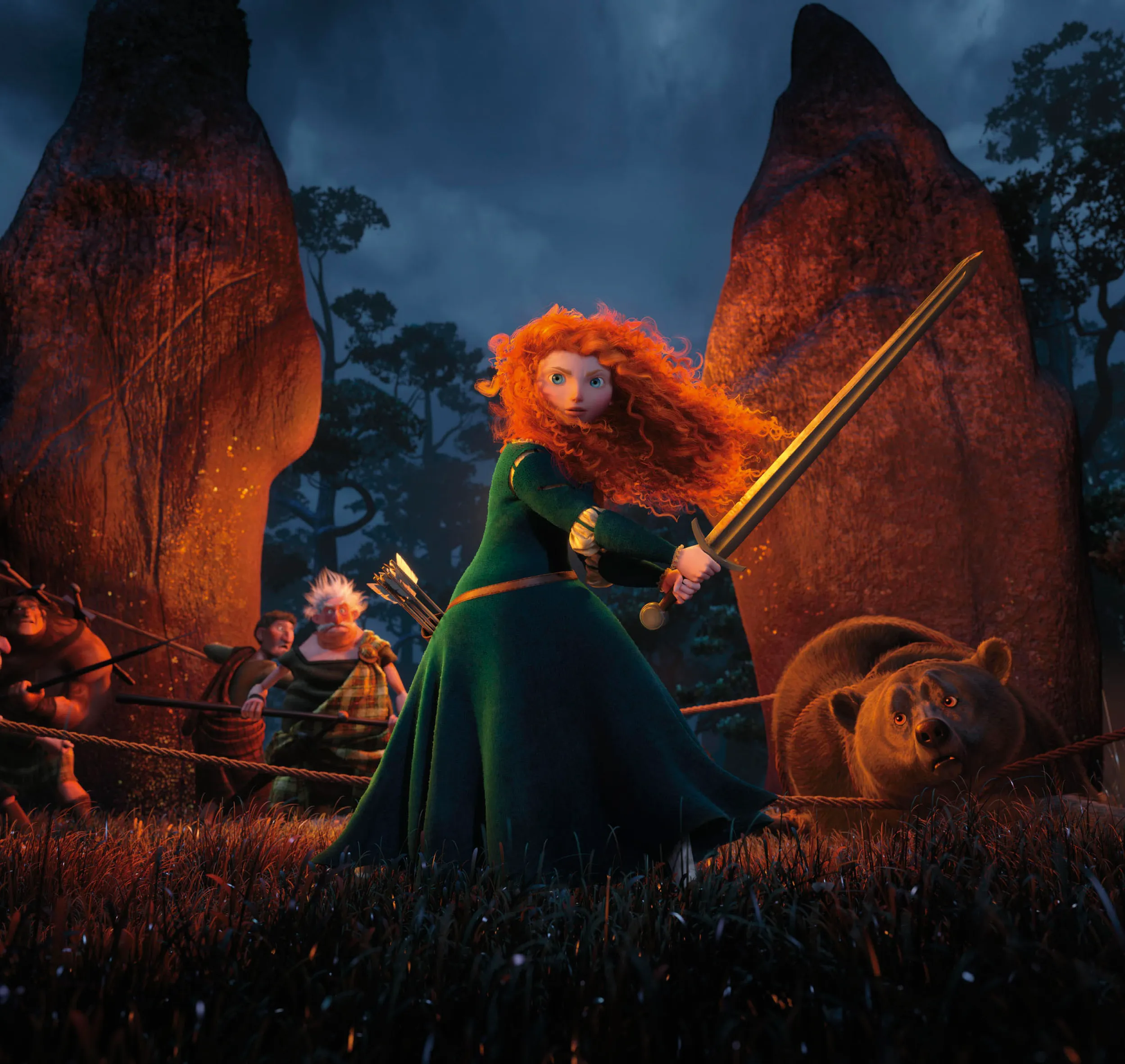 Image d'ouverture du film d'animation Rebelle