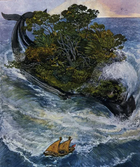 Illustration de Léon Carré pour Les Mille et Une Nuits, 1930.