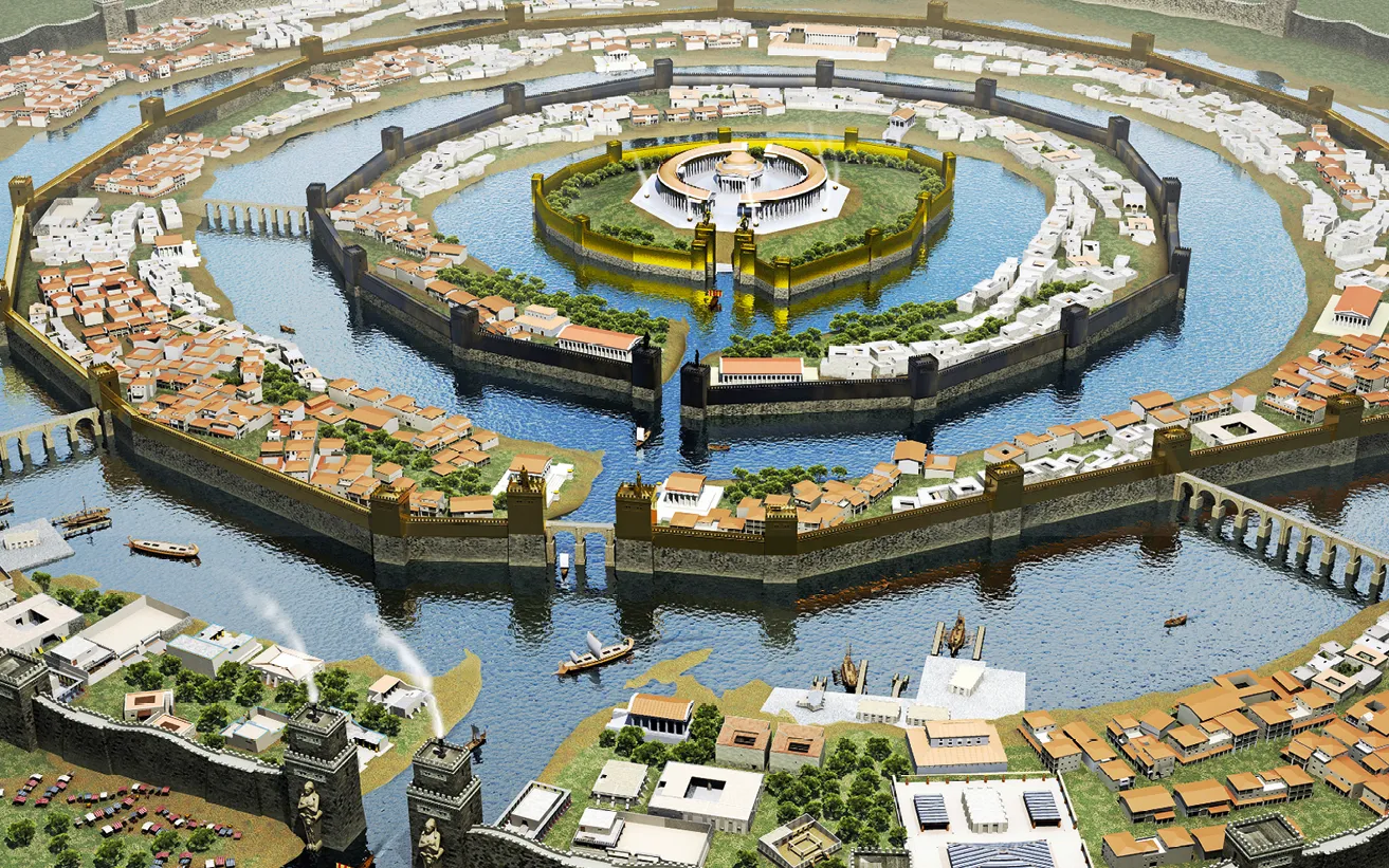 Illustration
de la cité antique Atlantide