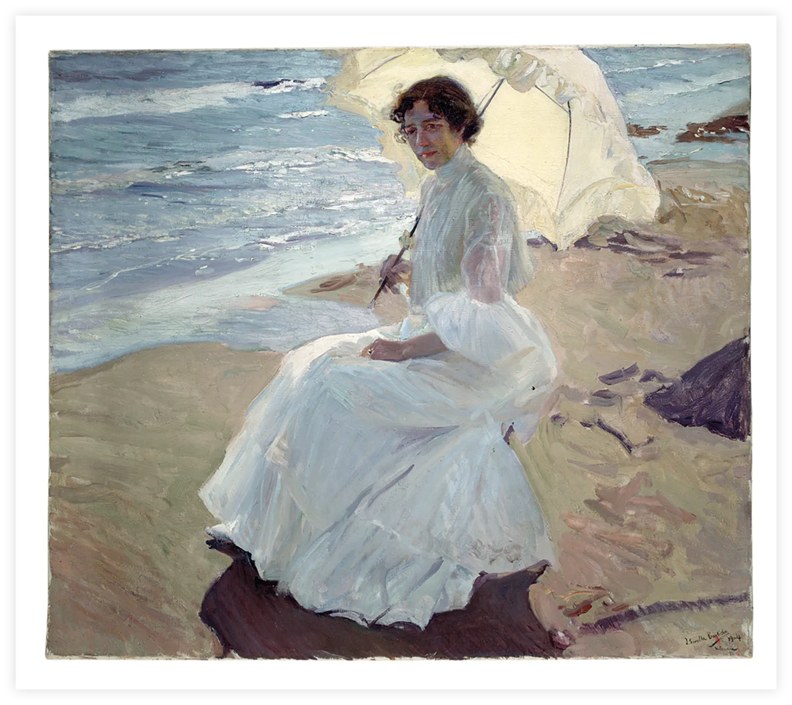 Joaquín Sorolla, Clotilde en la playa, 1904.