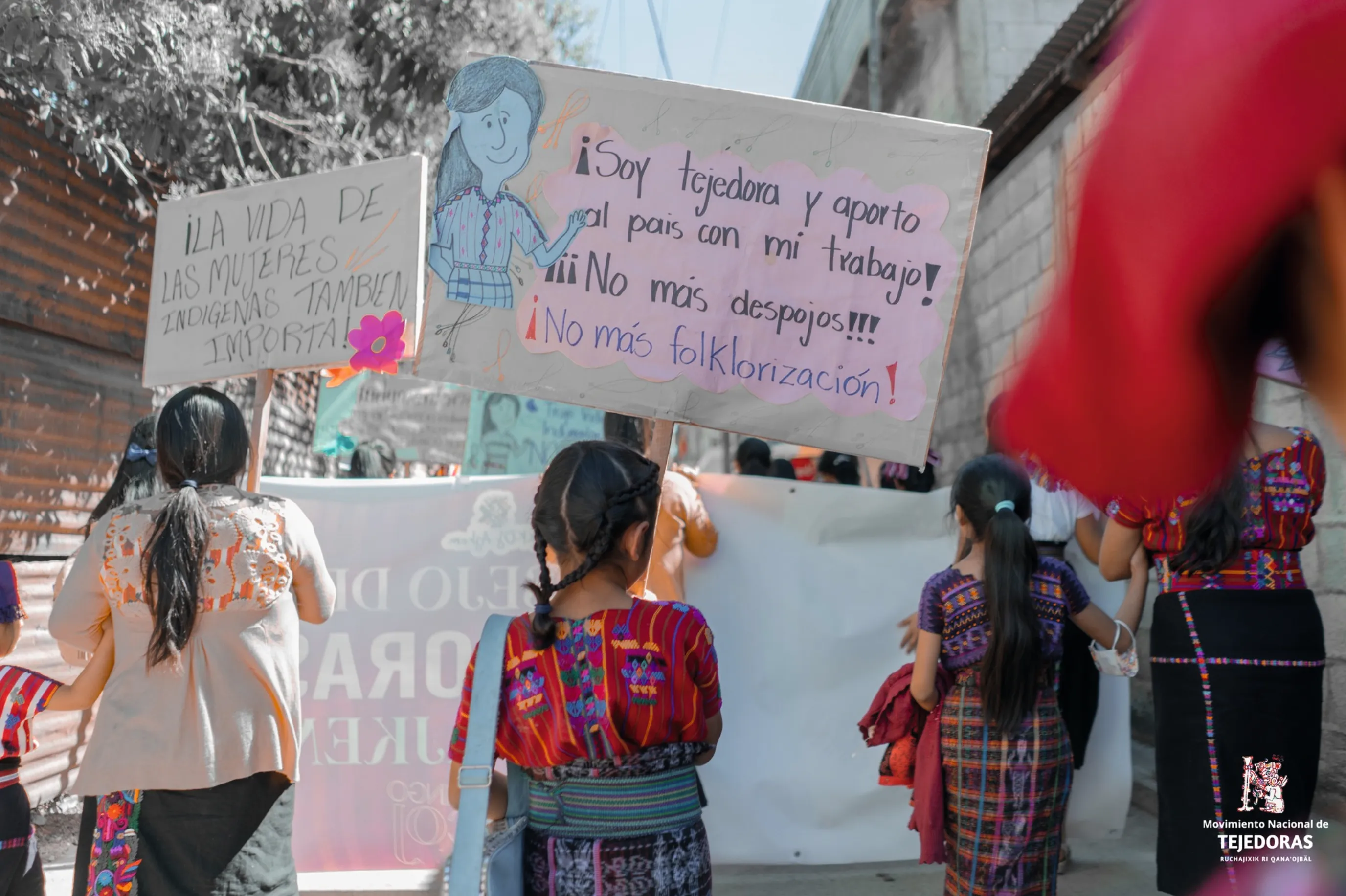 Mujeres del Movimiento nacional de tejedoras en 2024