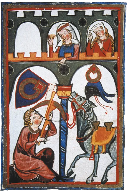 Miniature pour le Codex Manesse, vers 1300.