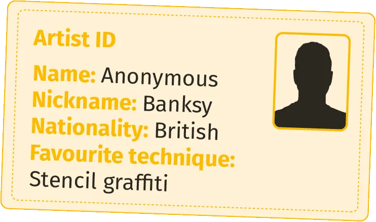 carte d'identité de Banksy